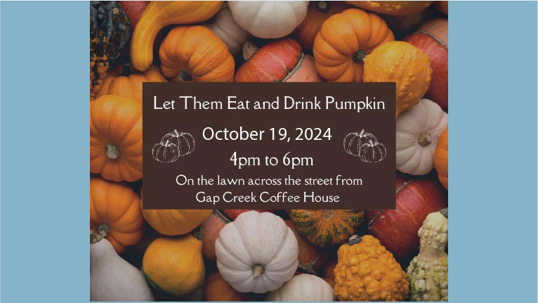 Let them eat & drink pumpkin cumberland gap